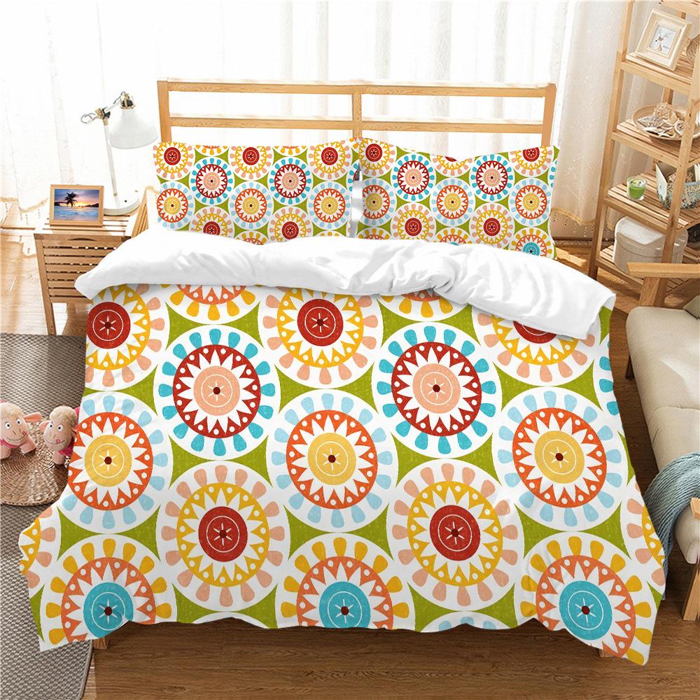 Bohemian 3D Digital Printing Bedding Two Three Piece Set Polyester