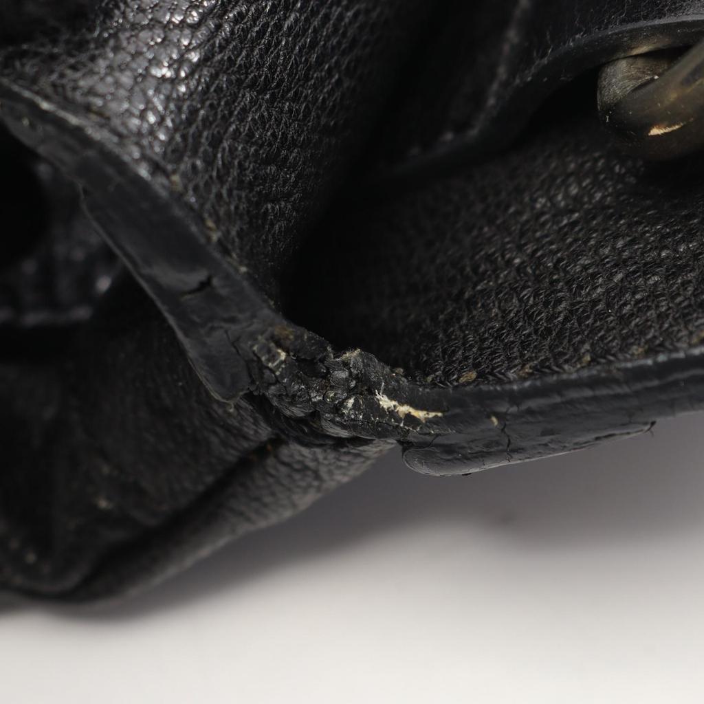 Used Chloe Bay Shoulder Bag Leather Black Used Women