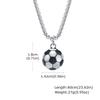 Vnox 3D Football Necklaces for Men, Solid Stainless Steel Casual Scoocer Pendants, Sports Lover Boys Gifts
