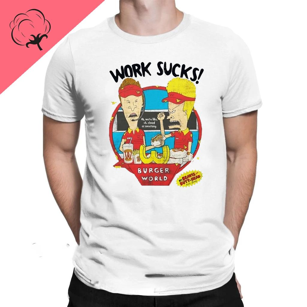 Funny Beavis and Butthead Youth Graphic Tshirt Women Men Cotton Summer Tops Boy Clothes Harajuku Regular Short Sleeve Loungewear