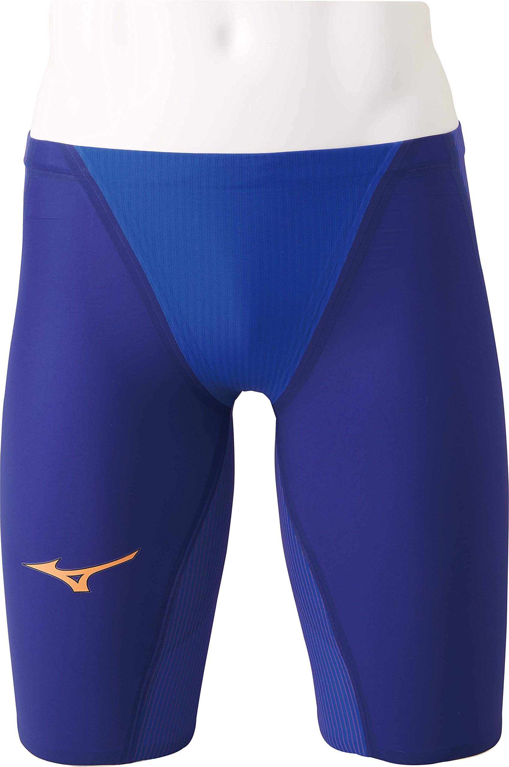 

MIZUNO GX SONIC IV MR Half Competition Swimsuit for Races and FINA Swimming Size Blue Men s Spats, Competitions, (International Federation) Approved,