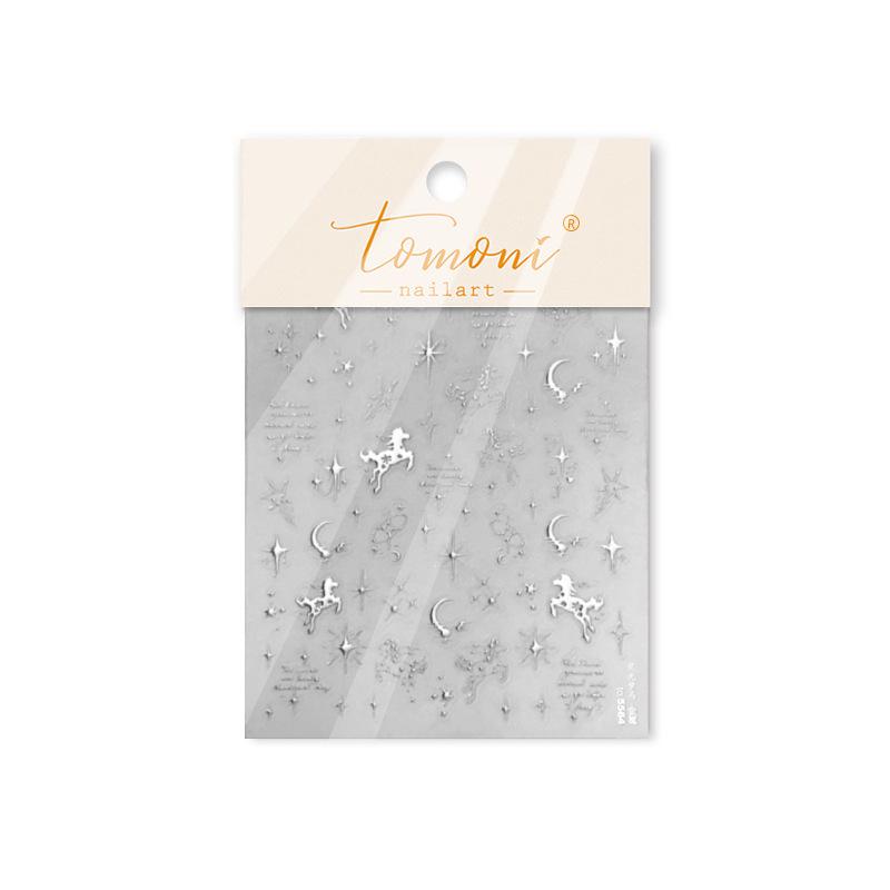 Tomoni Shell Light Nail Stickers - Dreamy Starlight Horse Design