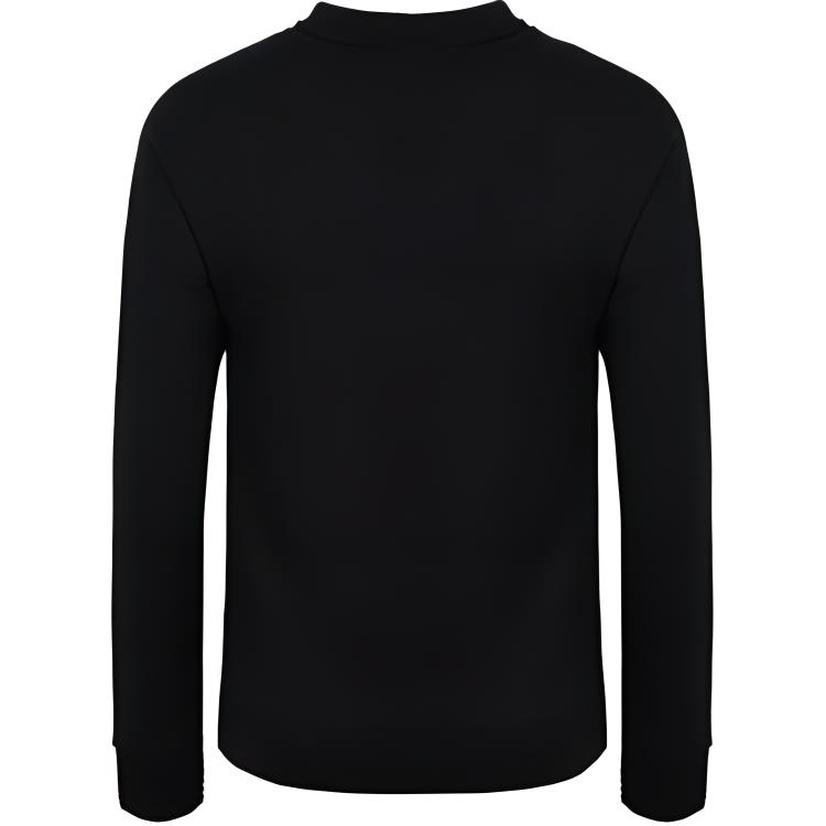 Adidas Logo Print Sport Badge Long Sleeve Crew Neck Sweatshirt Men Sweatshirt Black CW3542