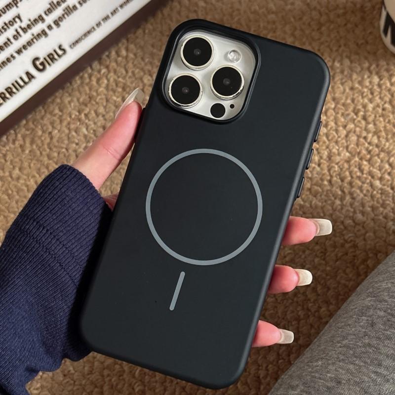 For Magsafe Wireless Charge Magnetic Case for iPhone 16 15 14 Plus 13 12 11 Pro Max Matte Soft TPU Brand Original Cover