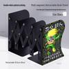 Happy Man Cartoon Book Stand & Desktop Organizer - Retractable, Folding Bookshelf & Clip for Students