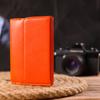 Молодежный женский кошек из натуральной кожи флотар CANPELLINI Wallet 21594 Оранжевый