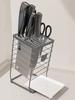 Organizador de Cuchillos Universal Acero Inoxidable Cocina Drenaje Soporte para Cuchillos de Verduras Estante de Almacenamiento Con Bandeja de Drenaje Desmontable