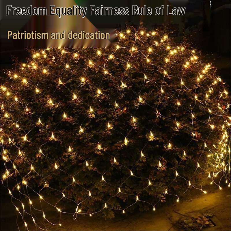 LED Solar Christmas Mesh Lights