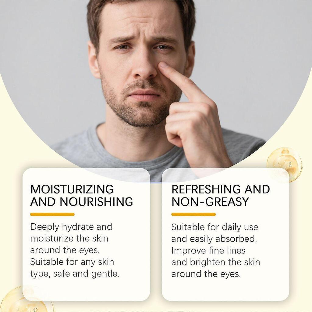 Limited time!!Hoygi Golden Care Eye Cream - Gentle And Moisturizing, Delicate And Hydrating, Daily Care For The Skin Around The Eyes