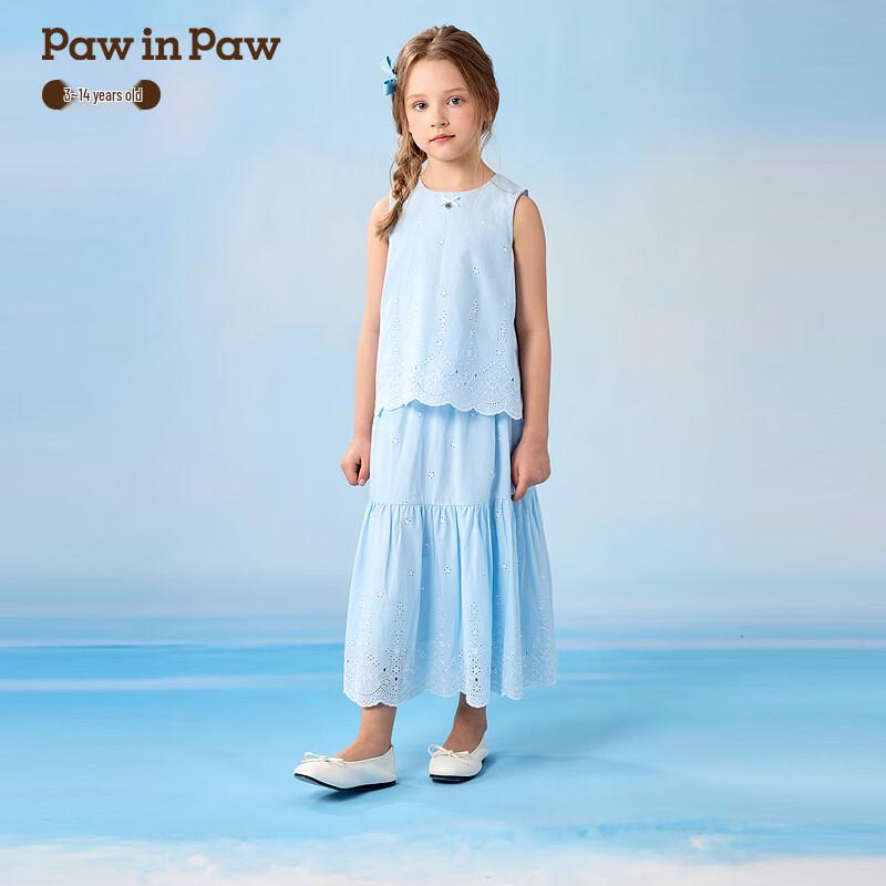

PawinPaw Cartoon Bear Girls Summer Two-Piece Set 160