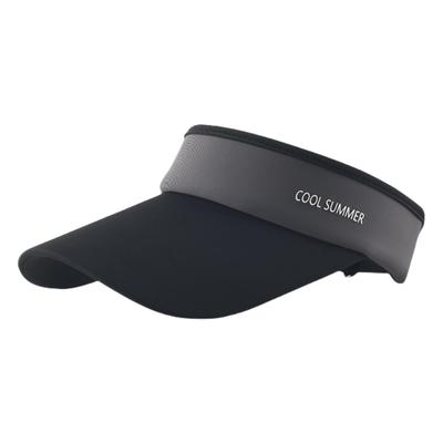 Sun Visor for UV Protection Wide UV Elastic for [Qzkouma] Women, Hat, Cap, Brim, Protection, Cord, Lightweight, Children, PIKD-016 (black)