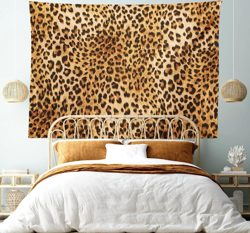 Wildlife Brown Wildlife Leopard Tapestry Living Room Bedroom Dormitory Wall Tapestry Art Decoration