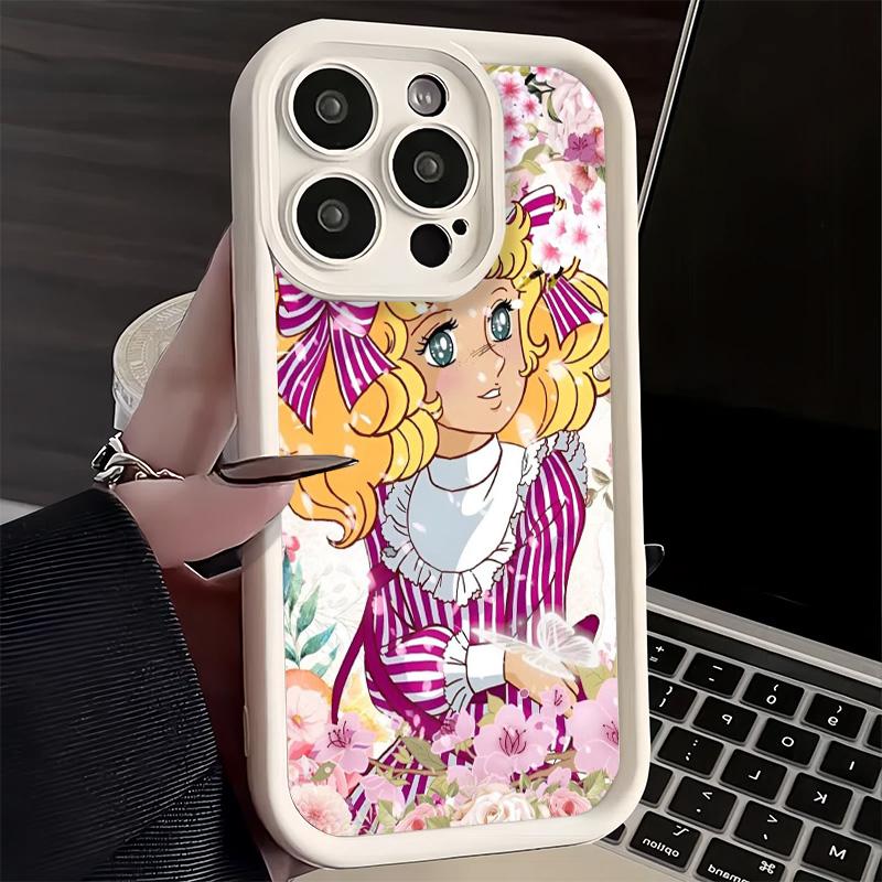 Phone Case for iPhone 17 Air 16E 15 16 Pro Max Anime Candy Candy Cover 14 Plus 13 12 Mini Soft Shell Silicone Fundas