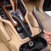 ABS Kohlefaser/Silber Für Porsche Cayenne 2011-2017 Auto Mittelkonsole Dekorativer Rahmen Aufkleber Auto Innenzubehör