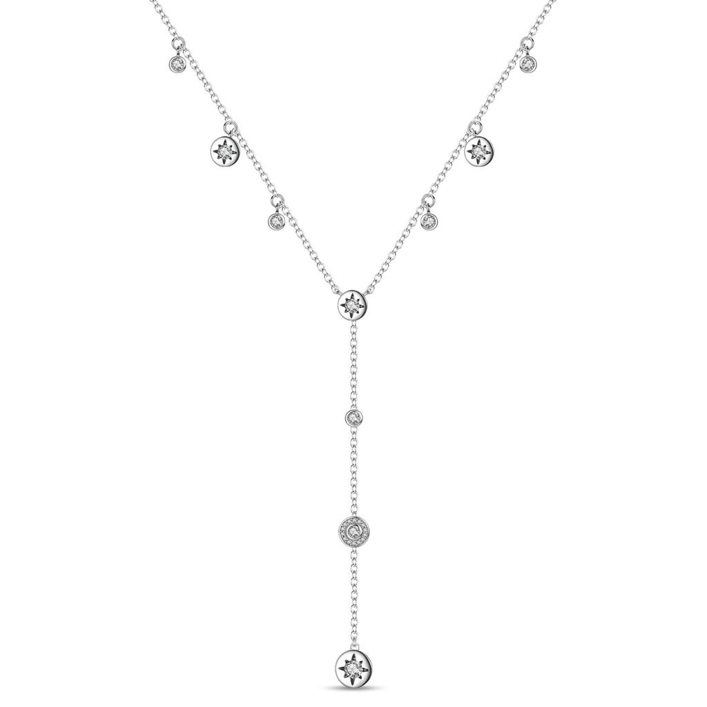 New Sterling copper Moon Protective Hand Pendant Chain Necklace 925 copper Charm Necklace for Women Fine Zircon Gift