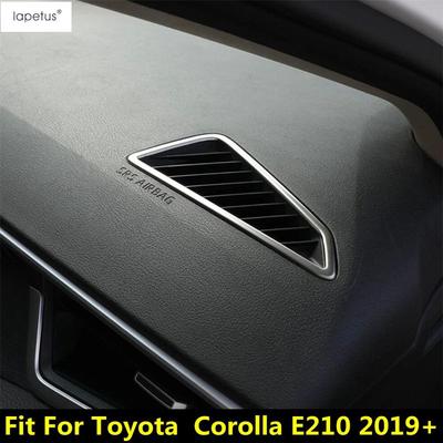 Central Console Dashboard Air AC Vent Outlet Frame Cover Trim For Toyota Corolla E210 - 2025 Stainless Steel Accessories