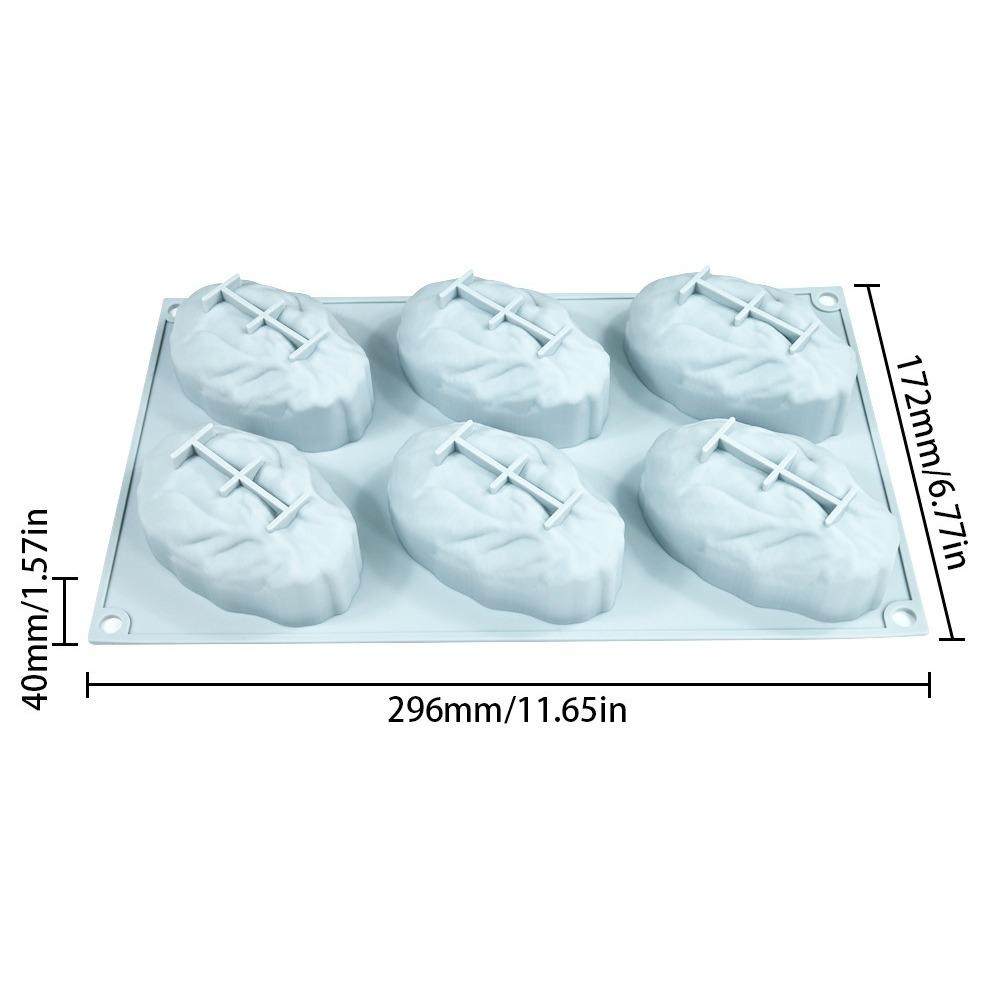 

6 Cavity Nuts Silicone Mold Food Grade Silicone Flexible Almond Shaped Dessert Mold Handmade Heat Resistant фисташковый