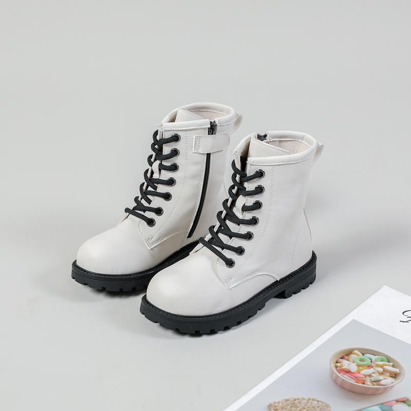 Kids  Boots Children Ankle Boots Baby Girls White  Shoes Boys Riding Boots Toddler Soft Casual Platform Autumn