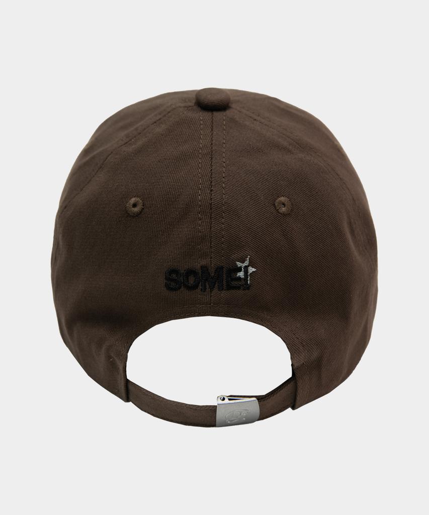 SOME PLACE Signature Symbol Logo Applique Two-Tone Layered Ball Cap _2 Colors