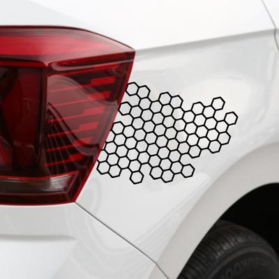 Car Fashion Honeycomb Stickers Car Decal Waterproof Sunscreen Vinyl Decals Motorcycle Car Fashion Honeycomb Decoration Sticker