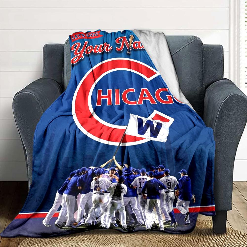 Name Individuell Chicago Cubs Aufdruck Flanelldecke Hohe Qualität Warm Bequem Decke für Alle Jahreszeiten Perfekt für Geschenke Heimdekoration