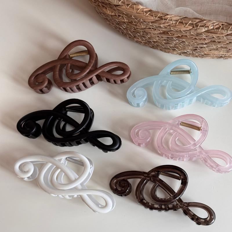 Creativity Musical Note Shape Hair Claw Clips Sweet Style Minimalist Shark Clip Headwear Hairpins Hair Accessories Gift