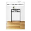 Console Table with Shelf Tower White Entrance Entrance Yamazaki Jitsugyo Corridor Entrance Stand Entrance Storage Scandinavian Shelf Rack Wooden Top