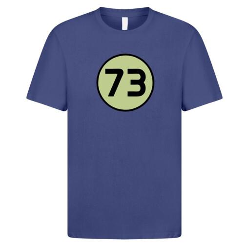 

Number 73 T Shirt Sheldon TV Show Big Bang Theory Geek Binary 21st Prime GT041 2XL