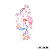 Cartoon Kids Dinosaur Mermaid Fruit Flower Animal Robot Finger Arm Tattoo Sticker
