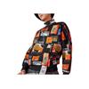 Li Ning Sports Basketball Series Casual Stand Collar Logo Print Long Sleeve Hoodie Men hoodies Black AWDRA27-1