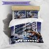 3pcs Custom Name Attack on Titan Bedding Set Duvet Cover Closure Includes 1 Duvet Cover & 2 Pillowcases for All Seasons Bedroom Decor