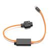 DTAP To USB C Braided Power Cable 65W PD Fast Charge for V Mount Battery Camera Phone