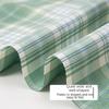 Summer Plaid Fabric Fine Opaque By The Meter for JK Uniform Clothes Dresses Hair Accessories DIY Sewing Cloth Textile Blue Green