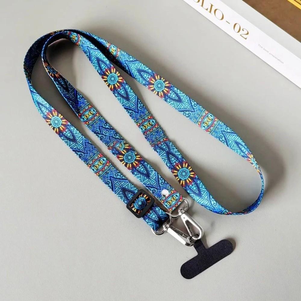 Adjustable Crossbody Neck Strap With Gasket Hanging Cord Fashion Mobile Phone Lanyard