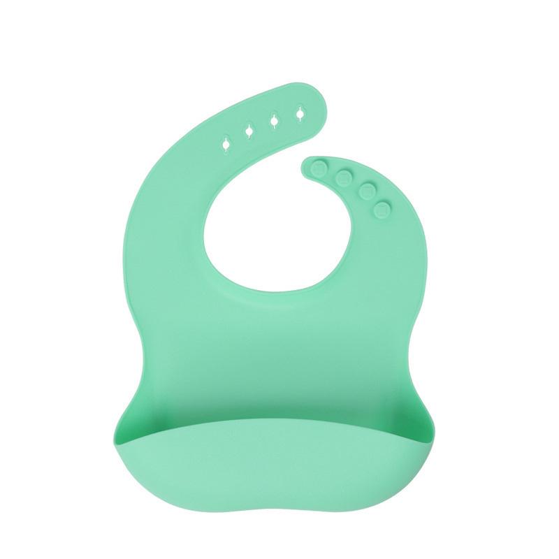 Waterproof Silicone Baby Bib for Feeding - Food-Grade, Cross-Border, Infant Supplies