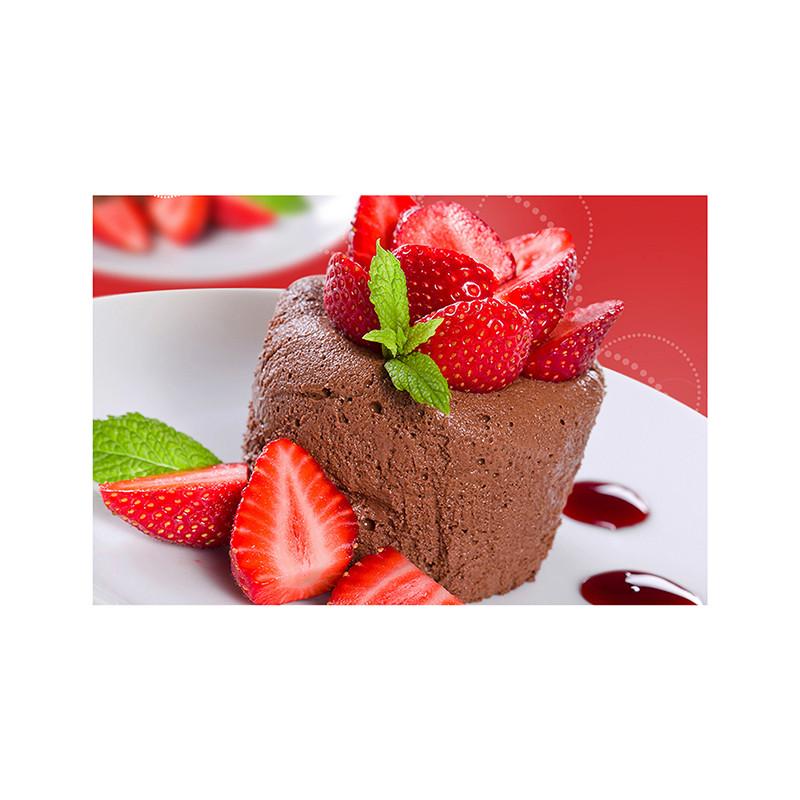 Strawberry Ice Cream Themed Decorative Painting Picture Cakery Decor Restaurant Dessert Shop Decoration Canvas Printing