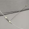 Stainless Steel L-Shaped Sea Fishing Rig for Carp and Croaker with Single Blade Hook.