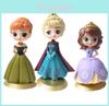 Encantadoras Miniaturas de PVC da Princesa Elsa Anna Sofia de Frozen para Crianças e Fãs