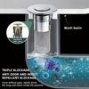 2pc Drain Hair Catcher Bathroom Sink Bathroom Sink Stopper Drain Strainer with Removable Stainless Steel Filter Basket Hair Catcher