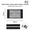 Storage Net Pocket Home Kitchen Cabinet Door Adhesive Sundries Bag Trunk Elastic Pocket With Nylon Fastener Tape Car Organizer