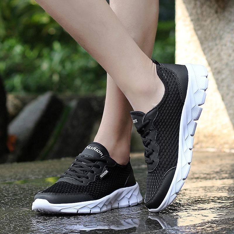 Unisex Große Größe Ultraleichte Outdoor-Sportarten Atmungsaktive Mesh-Laufschuhe Sneakers 35-48