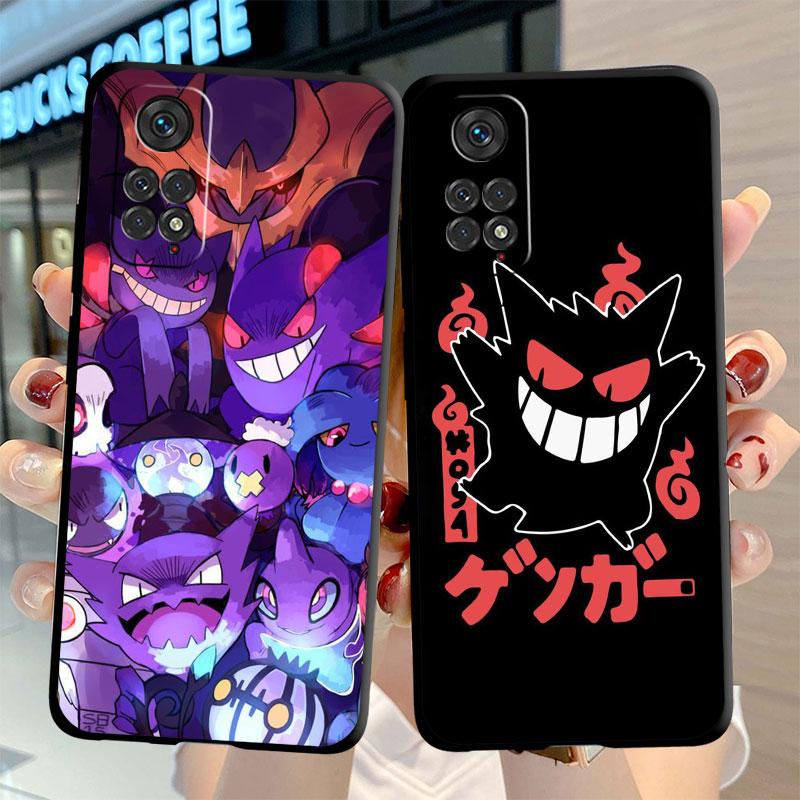 Lustige Pokemon Gengar Fall Für Xiaomi Redmi Hinweis 11 9S 10 9 8 7 9A 9C 9i K40 8T 10C 9T K50 Silikon Telefon Shell