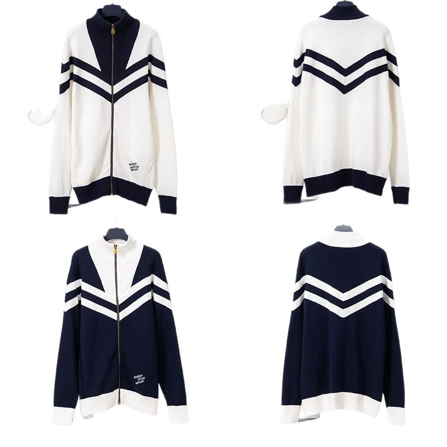 25SS LV Academic Embroidered Knit Cardigan - Unisex Long Sleeve