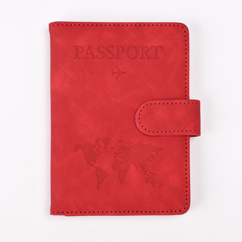 2024 Anti-Magnetic RFID Color-Changing PU Passport & Ticket Holder Wallet