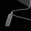 Trendy Men's Black Drip Oil Stainless Steel Necklace - Non-fading, Hip Hop Style, Versatile Accessory