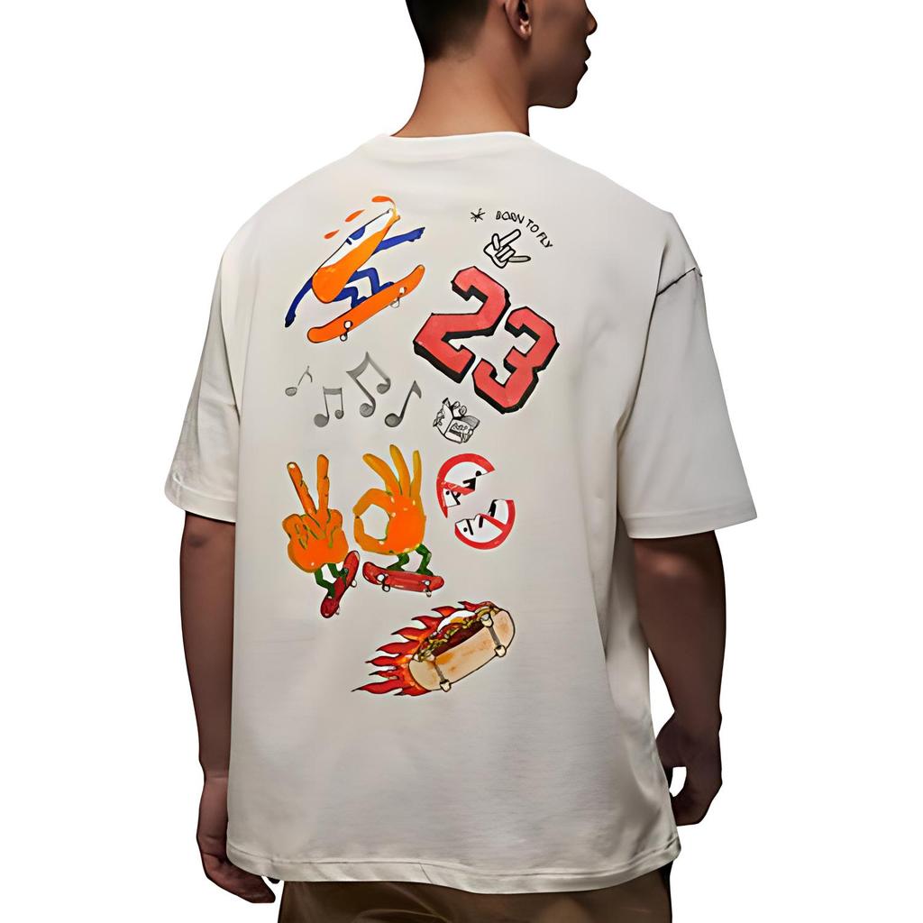 New Jordan Jumpman T Shirt Men's Sail White FJ7685-133