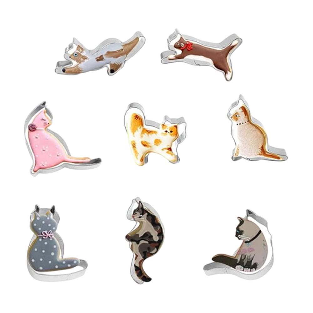 Herorange Cat Cookie Cutter (Pack of 8)