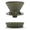 Vandroop Foldable Silicone Coffee Dripper Reusable Portable Pour Over Filter Holder 1-2 Cups Green Camping Travel Office Home Brewer