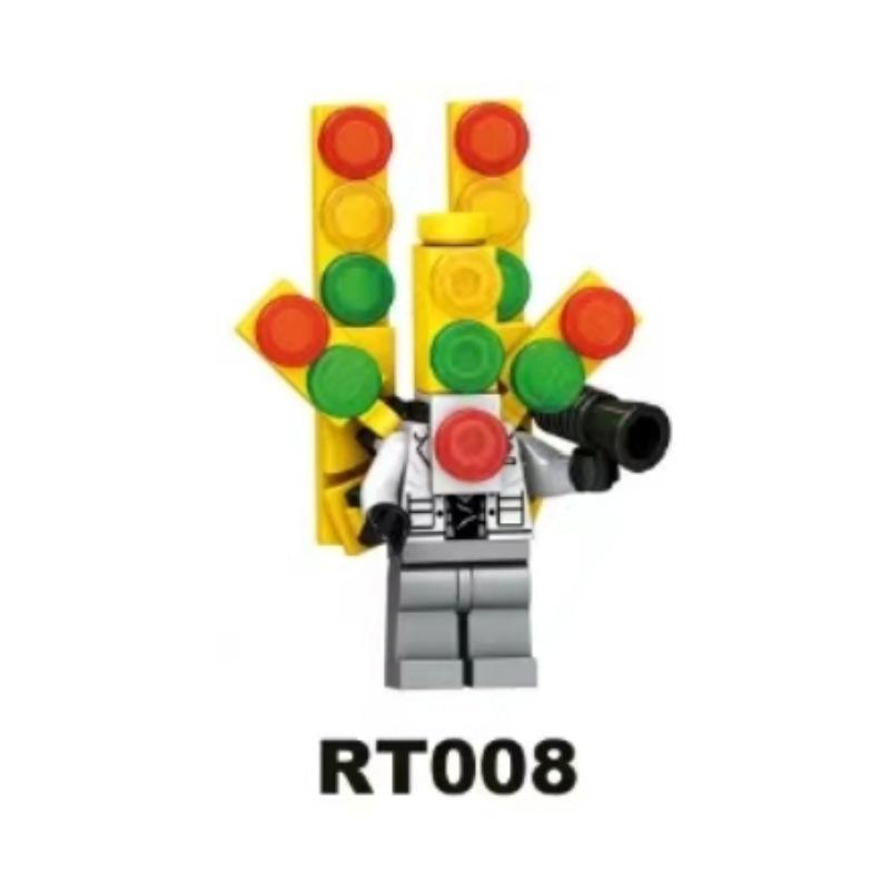 ST8A Super Titan Minifigures: Toilet, Monitor, Speaker, TV Man Building Blocks Toy