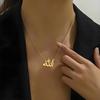 Personalized Arabic Necklace, Stainless Steel Gold - Tone Jewelry, Custom Nameplate for Women's Daily & Elegant Wear
